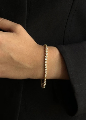 Elva crystal bracelet Forgyldt Pico 